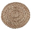 Saro Lifestyle SARO 3168.CF16R Jute Placemats with Woven Design  Coffee - Set of 4 3168.CF16R